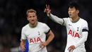 Son Heung-min. Dalam 8 laga Liga Inggris 2022/2023, sayap kiri Korea Selatan berusia 30 tahun yang kini memasuki musim ke-8 membela Tottenham Hotspur ini telah mencetak 1 kali hattrick, yaitu pada pekan ke-8 saat menang 6-2 atas tamunya Leicester City (17/9/2022). Total ia baru mengemas 3 gol dan 1 assist di Liga Inggris musim ini. (AFP/Isabel Infantes)