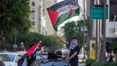 Perserikatan Bangsa Bangsa (PBB) mengatakan, serangan Israel telah merusak atau menghancurkan dua pertiga bangunan di seluruh wilayah Jalur Gaza. (RINGO CHIU/AFP)