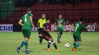 Duel PSMS vs PSM di Stadion Teladan, Medan. (Bola.com/Abdi Satria)