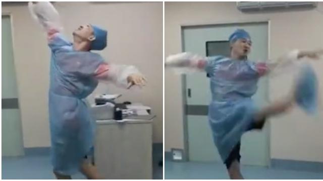 Aksi Pria Menari di Rumah Sakit Demi Istrinya Ini Kocak Banget