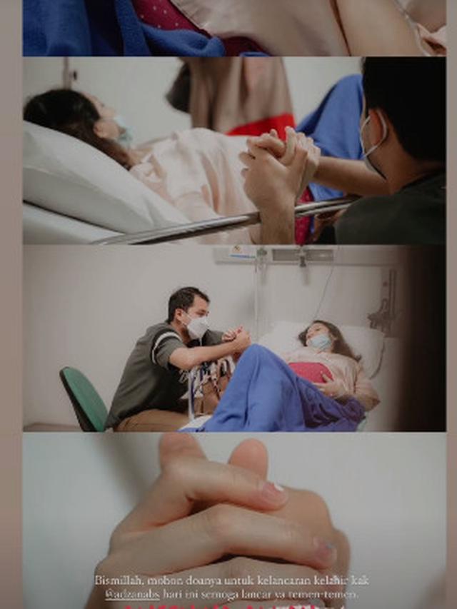 6 Momen Detik-detik Adzana Bing Slamet Lahirkan Anak Kedua, Dikaruniai Bayi Perempuan