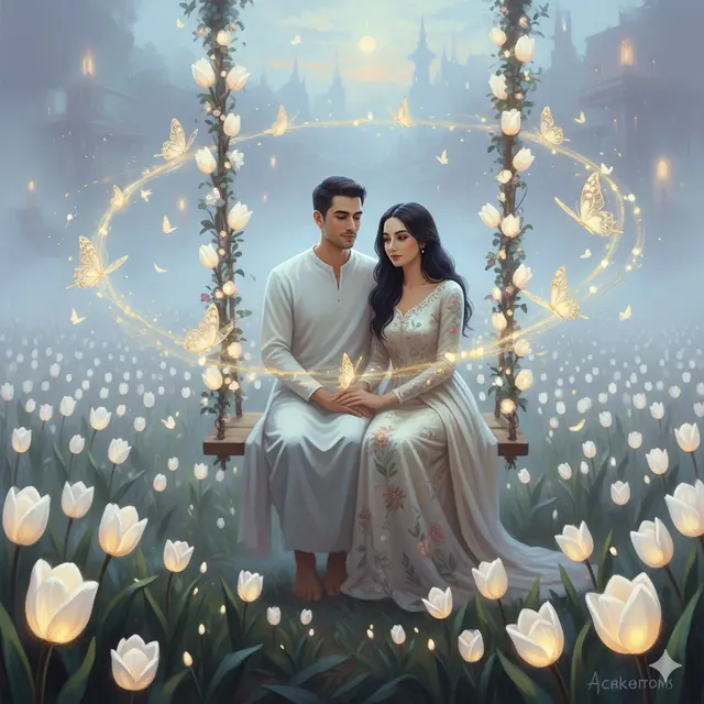 7 Prompt Gemini AI Viral Edit Foto Romantis dengan Background Bunga Tulip, Tampilan yang Menawan dan Estetik