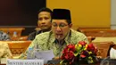 Ia ingin menuntaskan tugas sebagai Menteri Agama hingga ada pemerintahan baru nanti. Ia mengaku tak ingin rangkap jabatan, Jakarta, Rabu (3/9/2014) (Liputan6.com/Andrian M Tunay) 