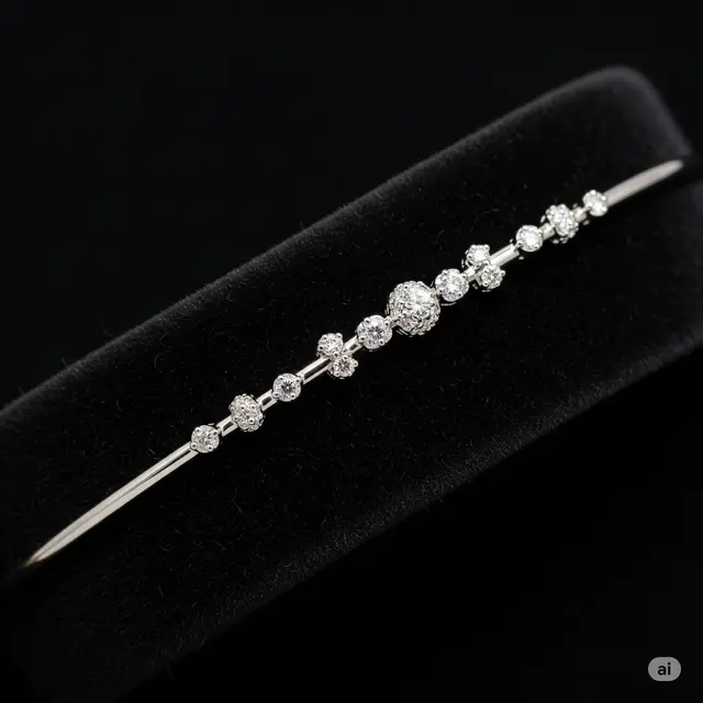 Model Gelang Emas Putih 750 untuk Tangan Kurus