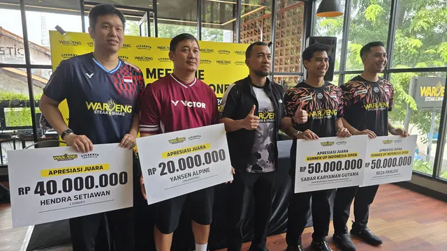 Sabar/Reza dapat bonus dari sponsor pribadinya usai jadi runner-up Indonesia Open 2025