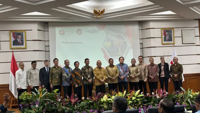 Forum Bisnis Industri Strategis Berbasis Riset dan Inovasi di Kawasan Puspiptek, Serpong, Senin (21/4/2025). (Liputan6.com/Benedikta Miranti)