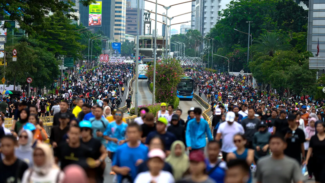 Warga Kembali Nikmati Hari Bebas Kendaraan Bermotor Jakarta