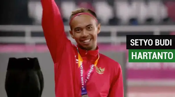 Berita video Setyo Budi Hartanto sumbang medali perak di ajang Asian Para Games 2018.