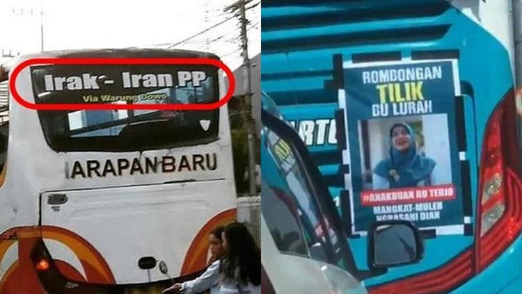 6 Potret Tulisan di Bus Ini Unik Banget, Dijamin Bikin Senyum-senyum