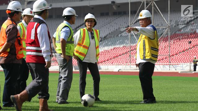 Menteri Keuangan Sri Mulyani dan Menteri PUPR Basuki Hadimuljono