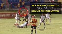 Video eks pemain Juventus, Amauri, cetak gol salto berkat pemain lawan di Amerika Serikat pada Minggu (21/8).