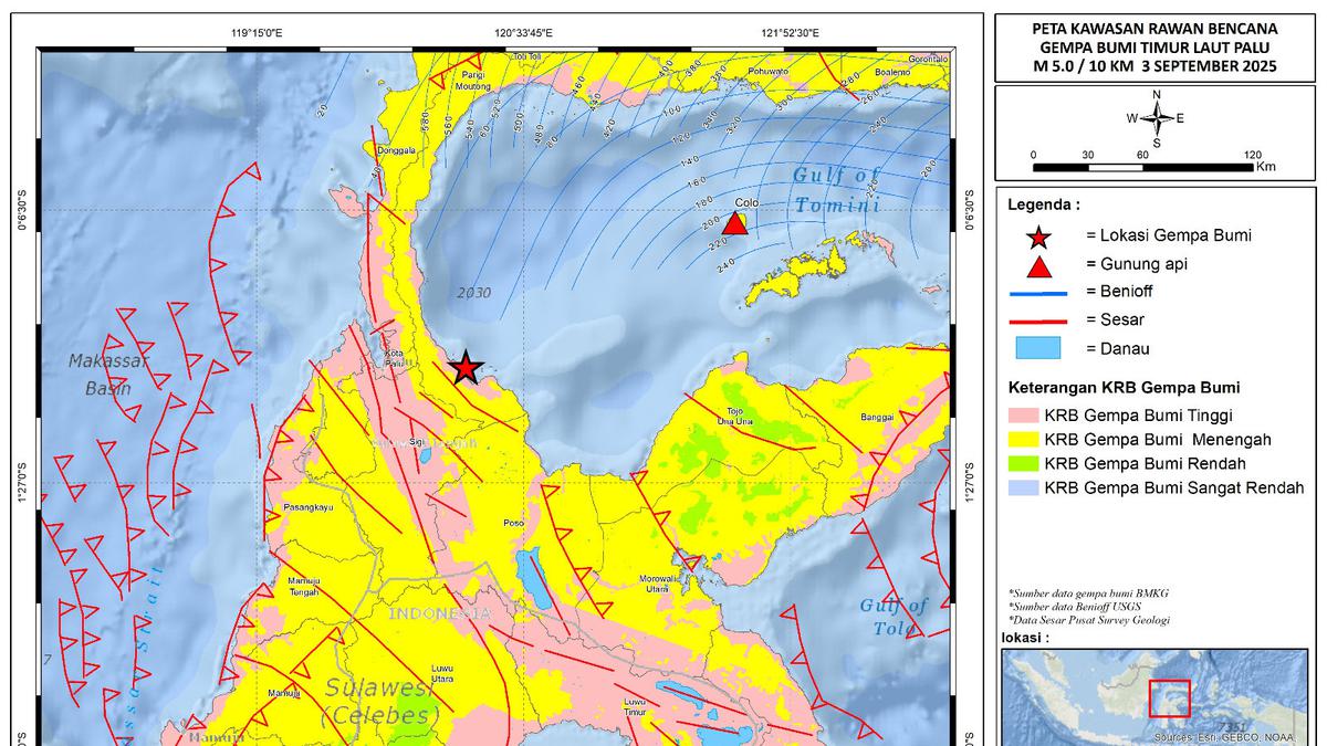 Analisis Badan Geologi Terkait Gempa Palu Magnitudo 4,8