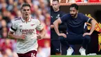 Pertandingan antara Manchester United melawan Arsenal menjadi ajang reuni bagi Viktor Gyokeres dan Ruben Amorim, Sabtu (17/08/2025) waktu setempat. (Foto Kolase: AP Photo)
