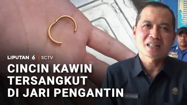 Cincin Kawin Tersangkut di Jari Pengantin