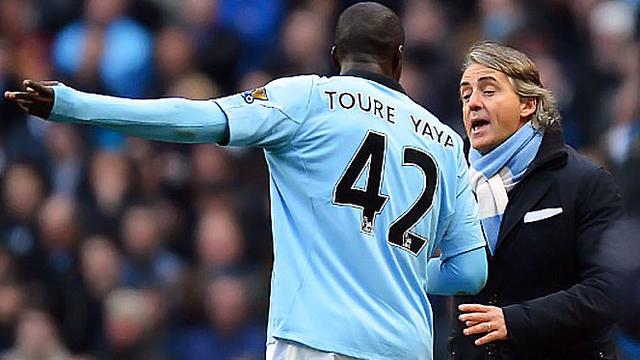 Roberto Mancini Yaya Toure