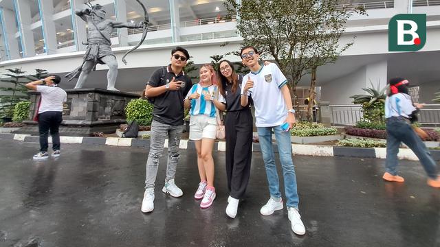 Suporter Timnas Indonesia vs Argentina