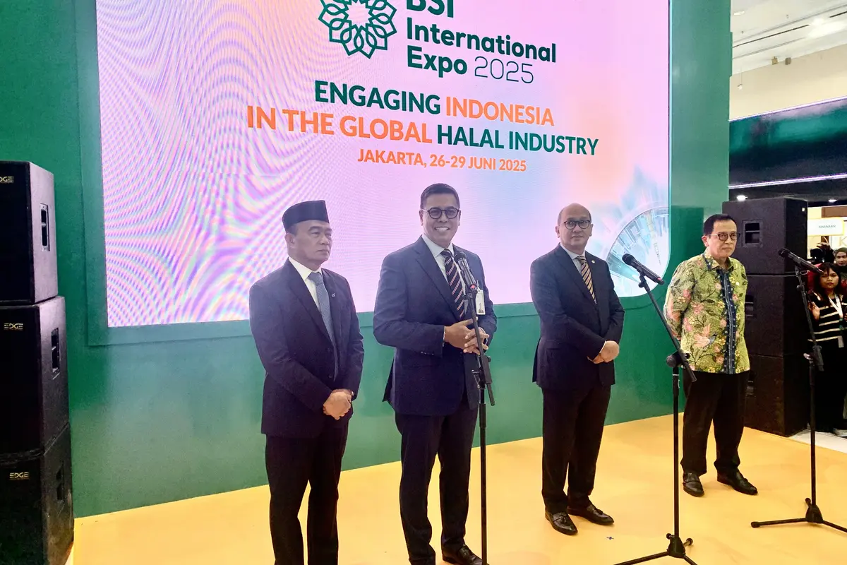 PT Bank Syariah Indonesia Tbk resmi membuka pergelaran BSI International Expo 2025. (Foto: Liputan6.com/Natasha A)