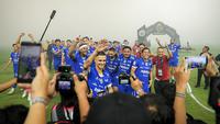 Persib Bandung merayakan gelar juara BRI Super League 2025/2026 di Stadion GBLA, Bandung, Sabtu (23/5/2026). (Bola.com/Bagaskara Lazuardi)