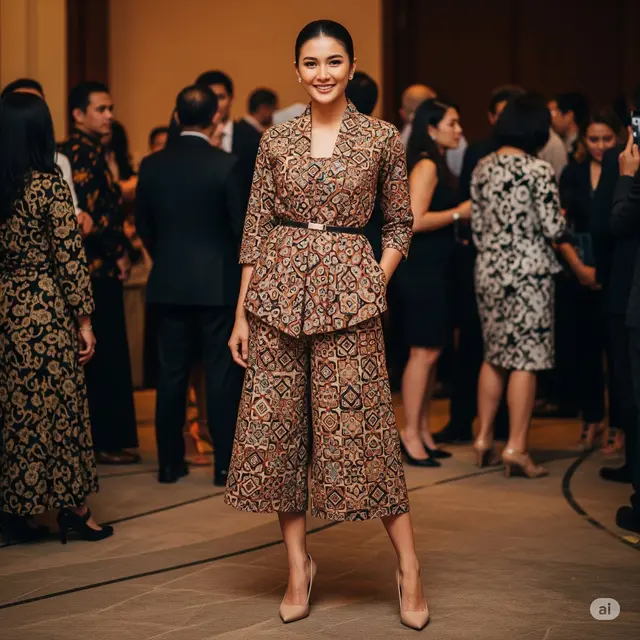 Model Celana Batik Wanita untuk Pesta. Foto: Gemini