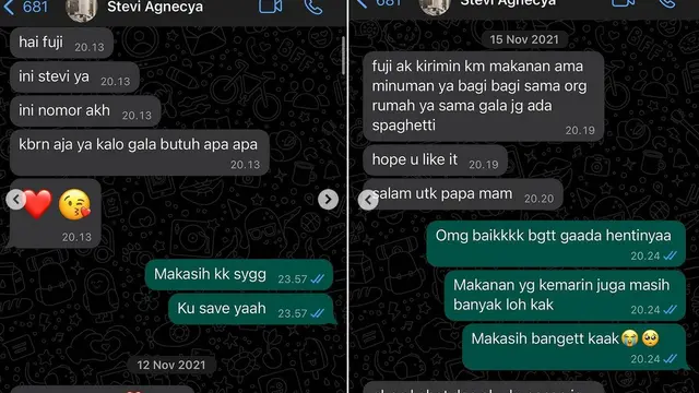 Potret Persahabatan Fuji dan Stevie Agnecya
