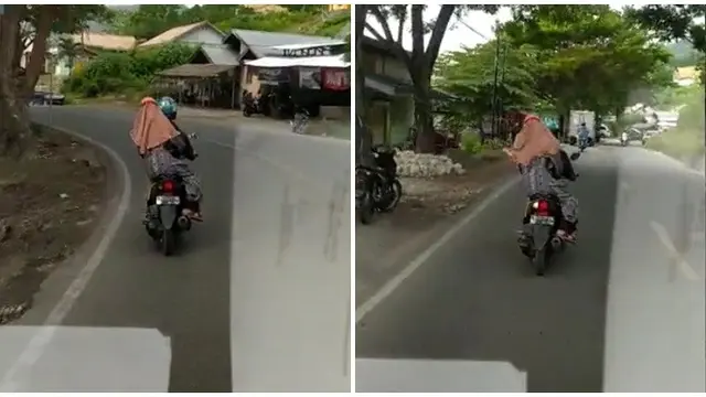 Viral Video Cara Duduk Wanita saat Dibonceng Ini Nyeleneh, Bikin Geleng Kepala