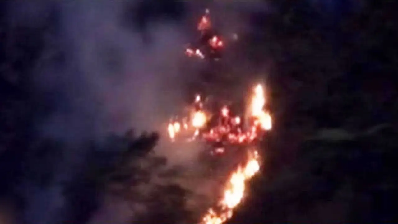 Lereng Gunung Dampingan Merbabu Terbakar