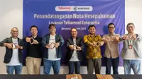 Telkomsel dan Evermosmenandatangani sebuah nota kesepahaman pada Senin (18/3) di Kantor Pusat Evermos, Dago 95, Bandung.