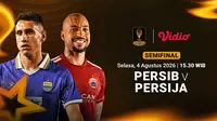 Nonton Persib vs Persija - Piala Presiden Semifinal: El Clasico Indonesia Kembali Memanas di Vidio