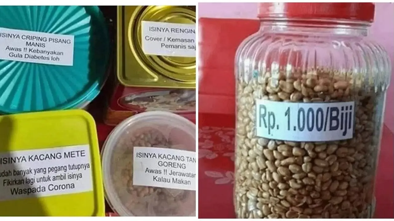 6 Tulisan di Toples Makanan Ini Bikin Salah Fokus, Tak Takut Salah Ambil