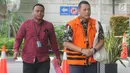 Terpidana mantan Kapus Data dan Sistem Informasi Sekjen Kemendagri, Dudy Jocom menjalani pemeriksaan di gedung KPK, Jakarta, Selasa (29/1). Dudy diperiksa terkait dugaan korupsi pembangunan Kampus IPDN di Gowa tahun anggaran 2011.(merdeka.com/Dwi Narwoko)