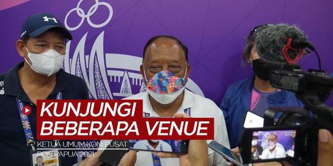 VIDEO: Ketua Umum KONI Pusat Kunjungi Venue Atletik, Panjat Tebing, dan Billiard di PON Papua 2021