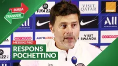 Berita video Bursa Transfer kali ini soal Pelatih PSG, Mauricio Pochettino, memberi respons soal kabar Lionel Messi yang akan bergabung dengan timnya.