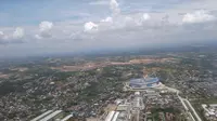 Stadion Batakan, kandang Persiba Balikpapan, nantinya akan menjadi salah satu termegah di Asia Tenggara. (Liputan6.com/Risa Rahayu Kosasih)