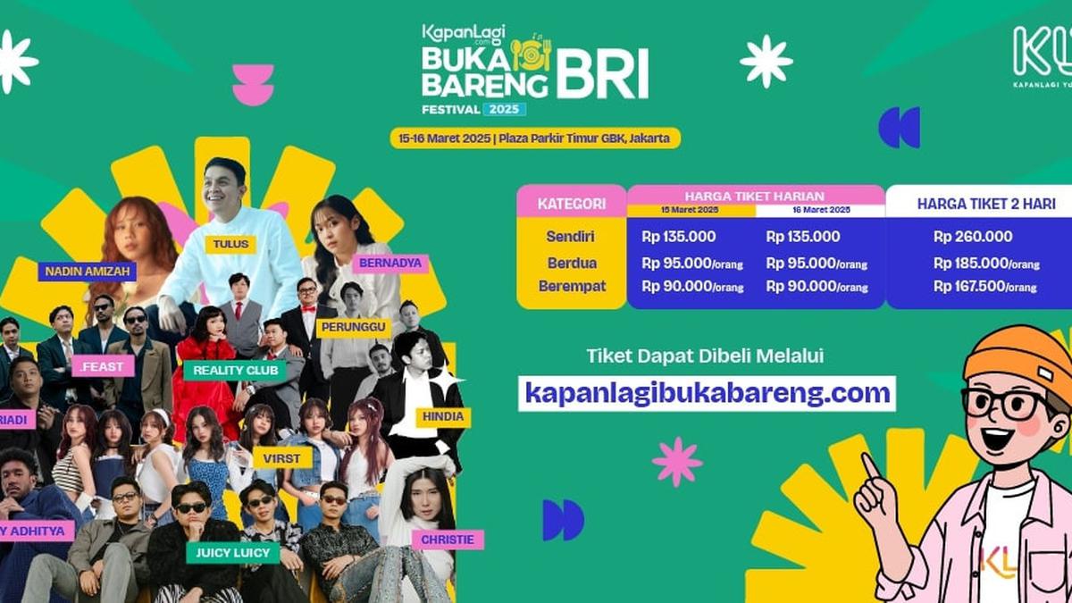 Daftarkan Band Kamu untuk Tampil di KapanLagi Buka Bareng BRI Festival 2025
