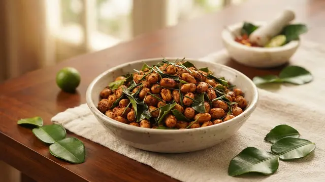 Resep Kacang Pedas Daun Jeruk yang Renyah dan Gurih