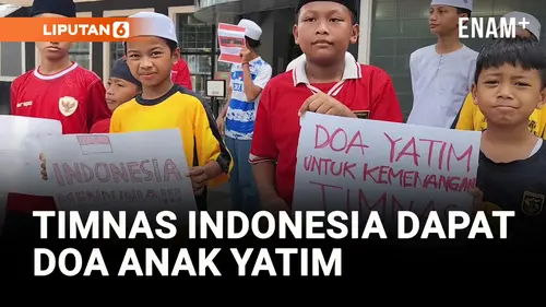 VIDEO: Puluhan Anak Yatim Gelar Doa untuk Timnas Indonesia