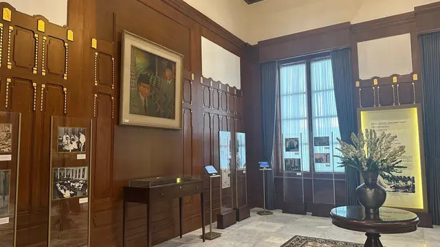 Wajah baru Gedung Pancasila Kementerian Luar Negeri RI usai mengalami pemugaran. (Liputan6/Benedikta Miranti)