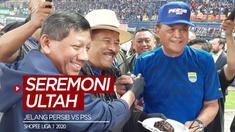 Berita video manajemen melakukan seremoni ulang tahun klub jelang pertandingan pekan ketiga Shopee Liga 12020, Persib vs PSS, di Stadion Si Jalak Harupat, Minggu (15/3/2020).
