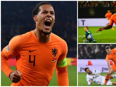 Sepak bola Belanda perlahan mulai kembali bersinar setelah tim nasional mereka sebelumnya absen pada Piala Eropa 2016 dan Piala Dunia 2018. Virgil van Dijk dan tujuh bintang ini menjadi pilar utama yang akan mengembalikan kejayaan Belanda. (Kolase Foto dari AFP)