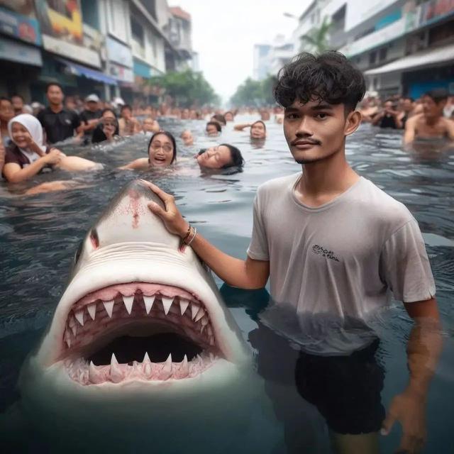 Kumpulan Potret Warga Jakarta Menghadapi Banjir dengan Santai pada 2030 Mendatang (Instagram @smashedbyusagi)