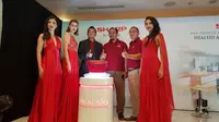 Peluncuran panci elektronic Sharp Healsio Automatic Cookware di Jakarta, Rabu (19/7/2017)