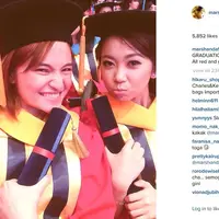 Marshanda diwisuda (Instagram@marshanda99)