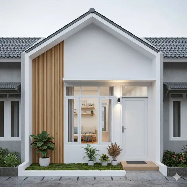 7 Gambar Rumah Kecil Tanpa Halaman yang Tetap Nyaman, Desain Praktis untuk Lahan Terbatas