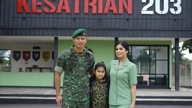Kenang AHY saat Jadi TNI, Ini 6 Potret Annisa Pohan Pakai Baju Persit