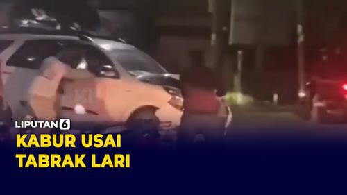 VIDEO: Mobil Kabur Usai Tabrak Lari Berhasil ditangkap Warga