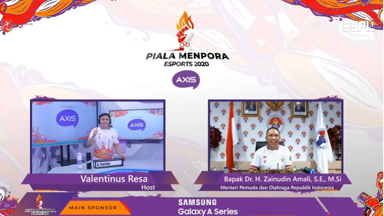 Menpora Zainudin Amali - Piala Menpora Esports 2020