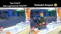 Viral tips nyeleneh untuk toko yang lagi sepi (sumber: TikTok/rumicellular)