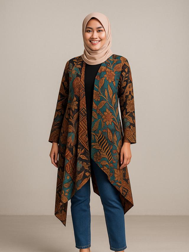 10 Model Cardigan Batik Panjang Terbaru 2025, Bisa Tetap Tampil Stylish ...