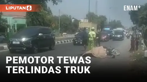 VIDEO: Kecelakaan Maut di Klaten, Pemotor Tewas Tertabrak Truk Tronton