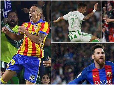 Berikut ini deretan top scorer La Liga Spanyol 2017/2018 hingga pekan kedelapan. (Kolase foto-foto AP dan AFP)